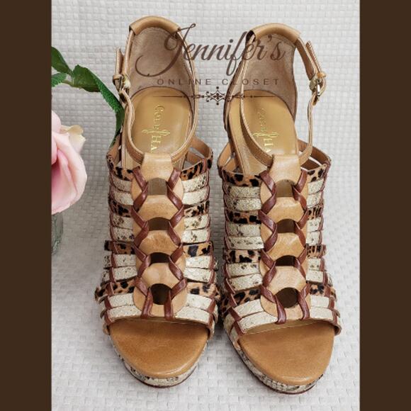 Cole Haan Women's Air Minka Wedge Sandals Size 8.5B - Picture 3 of 14